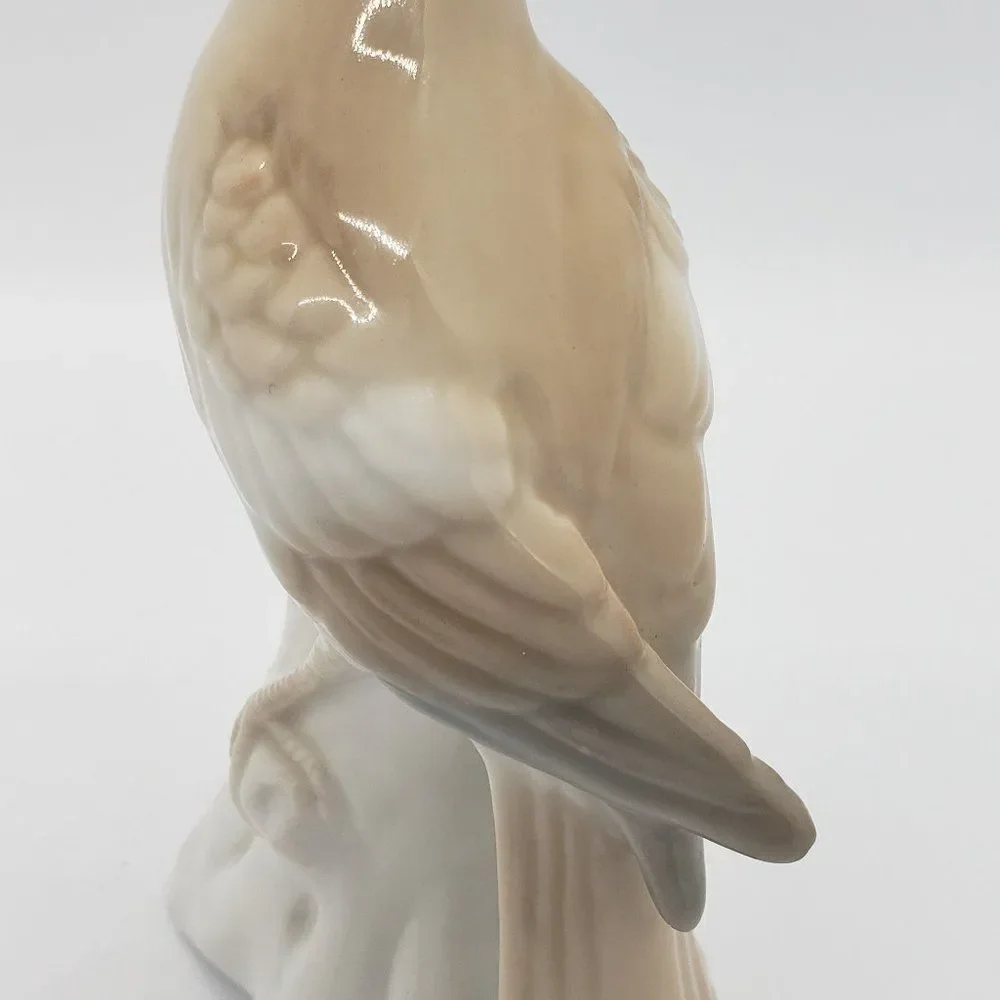 𝅺Otagiri Vintage Beige White Bird on Branch Porcelain Figurine - Picture 3 of 9
